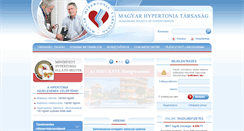 Desktop Screenshot of hypertension.hu