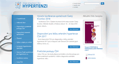 Desktop Screenshot of hypertension.cz