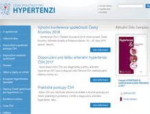 Tablet Screenshot of hypertension.cz